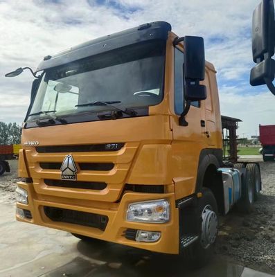 Trator de caminhão com transmissão manual de 351-450 cv para reboque de semi-reboque com tanque de 600L