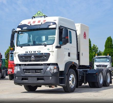 Sinotruk HOWO Cnl Cabeça de tractor de GNL para reboque de semi-reboque 6×4 Desempenho da roda motriz