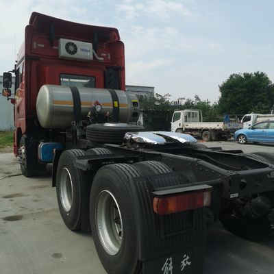 Caixa de carga de aço carbono FAW Jh6 GNL Pesado 530HP caminhão-trator com assento de suspensão a ar