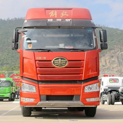 Caminhão-trator pesado de carga de 31-40 t com suspensão pneumática e motor de 420 cv