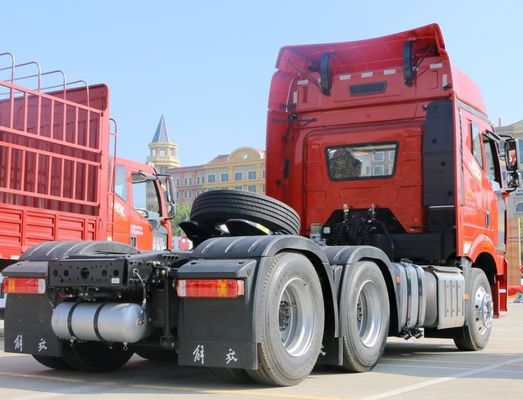 Caminhão-trator pesado de carga de 31-40 t com suspensão pneumática e motor de 420 cv