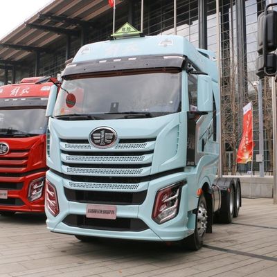 J6V Full Engine FAW 6X4 Tractor Truck 420HP Euro 5 Truck com assento de suspensão pneumática
