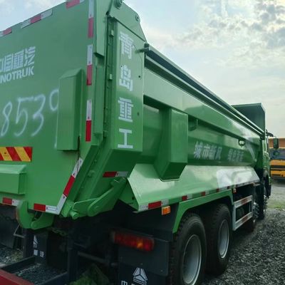 Transmissão manual 6×4 Usada HOWO Chassis Sinotruk Caminhão de descarga com operação flexível
