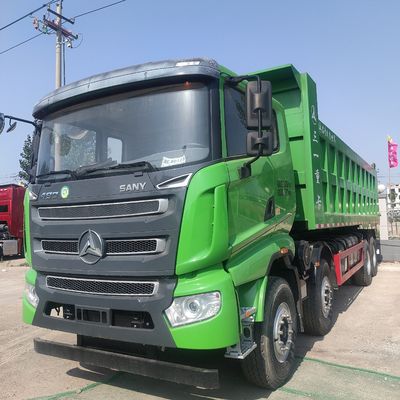Pneus 480 HP camião de descarga pesado 8X4 usado 8,2m para devoluções de devoluções Política de devolução de 30 dias