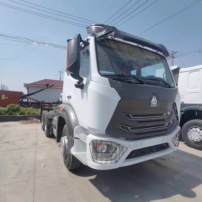 Caminhão de reboque pesado com motor a diesel de 400 hp com direção hidráulica e assistência de potência