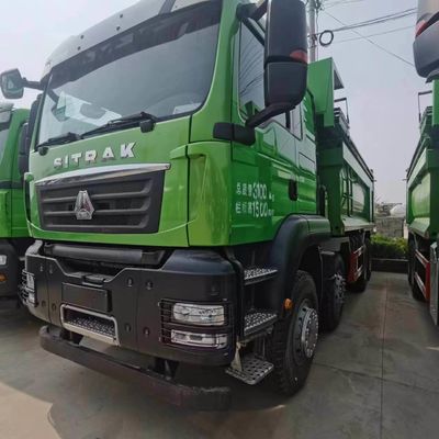 Cabina Ar condicionado Sinotruk Chassis Veículo pesado Direção hidráulica Caminhão de descarga