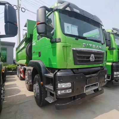 Cabina Ar condicionado Sinotruk Chassis Veículo pesado Direção hidráulica Caminhão de descarga