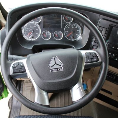 Caminhão de lixo motorizado com chassi Sinotruk Shacman e cabine de ar condicionado