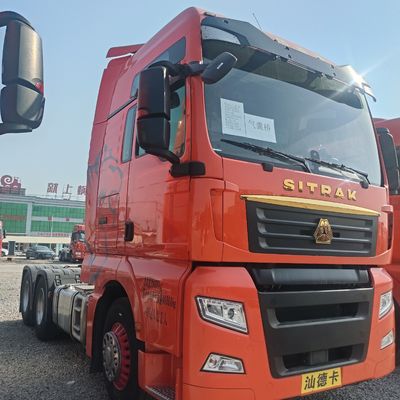 Assento do condutor Caminhão pesado de segunda mão Sitrak G7h Trator com design de pneu sem tubo