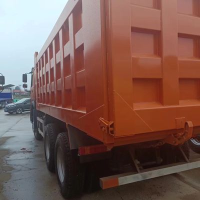 Transmissão manual Sinotruk HOWO 6X4 camião de descarga pesado com sistema de direção hidráulica
