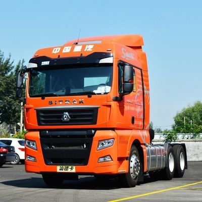 Sento equipado com suspensão pneumática HOWO CNG de carga pesada