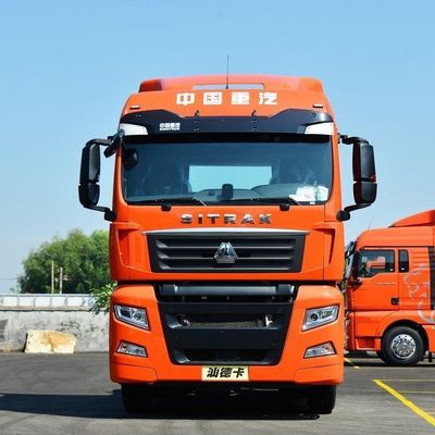 Sento equipado com suspensão pneumática HOWO CNG de carga pesada