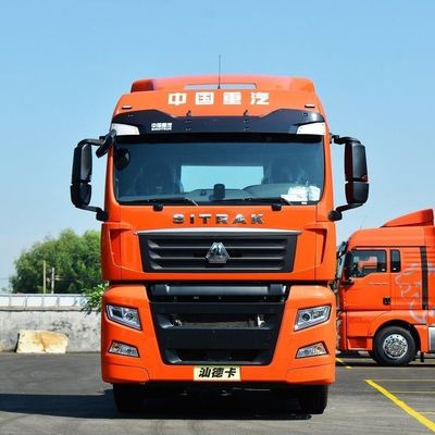 ZZ4257N3247E1H Desenho de pneus sem tubo Sinotruck Trator pesado com tanque de combustível de 1000L