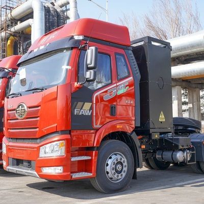 FAW Jiefang J6p caminhão pesado 6X4 Trator de troca elétrico puro com 12 engrenagens manuais