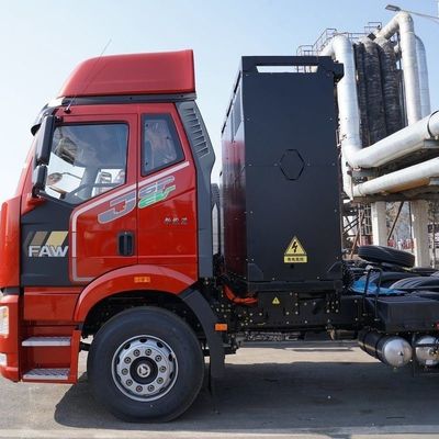 Disposição elétrica FAW Jiefang J6p 6X4 Trator elétrico puro 12 velocidades engrenagem manual