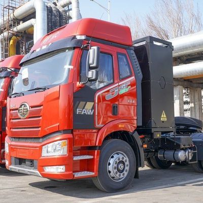 Disposição elétrica FAW Jiefang J6p 6X4 Trator elétrico puro 12 velocidades engrenagem manual