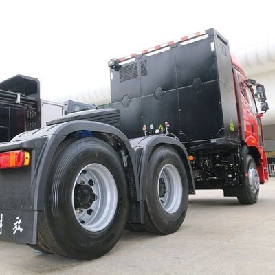 7.36m*2.55m*4m Tamanho FAW Jiefang J6p 6X4 Trator de Troca Elétrico Puro 460HP Euro 3