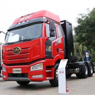 7.36m*2.55m*4m Tamanho FAW Jiefang J6p 6X4 Trator de Troca Elétrico Puro 460HP Euro 3