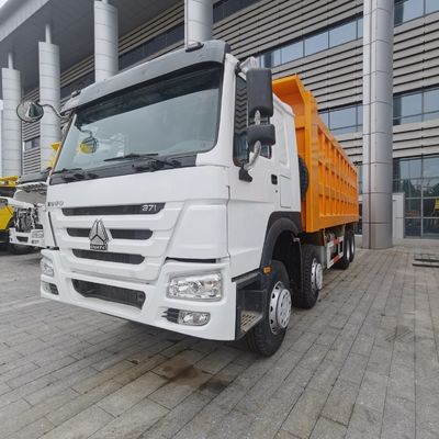 6.8x2.5x3.8m Veículo Shacman Dumper com tanque de combustível de 400L e assento do condutor com suspensão pneumática