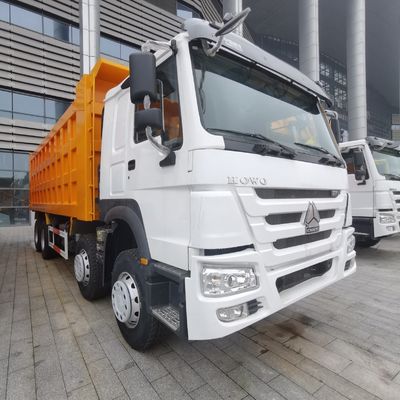 8×4 rodas motrizes veículo comercial camião de descarga com cadeira de suspensão a ar e depósito de combustível de 600L