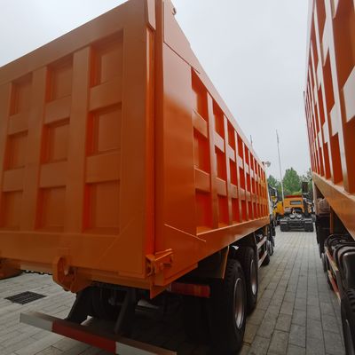 8×4 rodas motrizes veículo comercial camião de descarga com cadeira de suspensão a ar e depósito de combustível de 600L