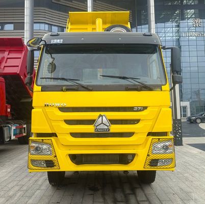 Sinotruk Chassis Haowo 371 camião de descarga com pneus e assistência de potência personalizada