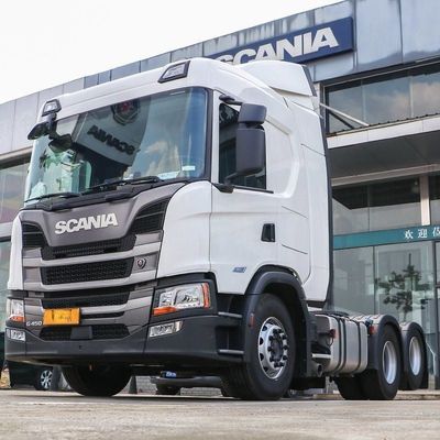 Scania G-Series 450 HP caminhão pesado com conformidade nacional VI e transmissão 6X2r
