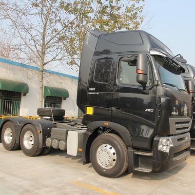 6×4 Roda motriz Shacman 420HP Suspensão aerodinâmica Veículo de reboque do assento para caminhão de semi-reboques