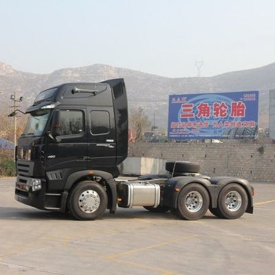 6×4 Roda motriz Shacman 420HP Suspensão aerodinâmica Veículo de reboque do assento para caminhão de semi-reboques