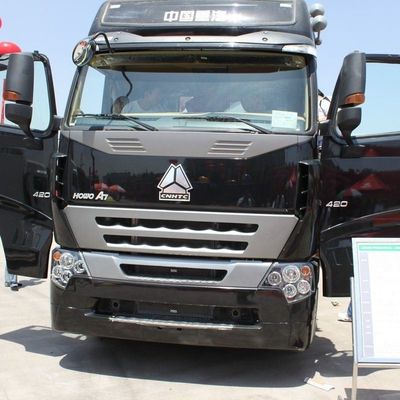 Caixa de carga de aço carbono de 31 a 40 t HOWO Série A7 6X4 Camião de reboque de 400 CV com tanque de combustível de 600 L