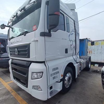Caixa de carga de aço carbono 6X4 Trator automático com 540 HP e assento de suspensão pneumática