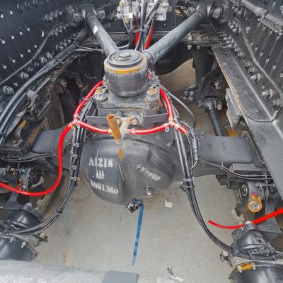 Semi-reboque de reboque com depósito de combustível de 600 litros e captador Auman Euro 5 de emissões