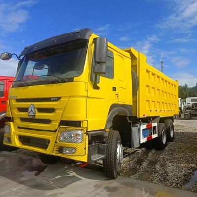 12100.000kg transporte de carros usados chineses HOWO camião de descarga com caixa de carga de aço carbono