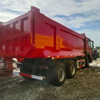 Caminhão pesado nacional certificado DOT HOWO6X4 Caminhão de descarga com sistema hidráulico