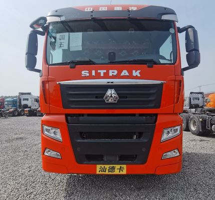 6×4 480HP caminhão-trator para reboque Semi-reboque Suspensão aérea assento 6,5x2,5x4m Tamanho