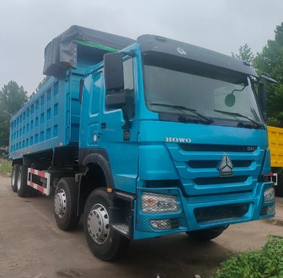 Caminhão de descarga de transporte HOWO 371HP personalizado recém-usado com configuração de cabeça de tractor 4X2