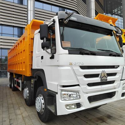 12 rodas de 60 toneladas de volante manual Euro2 Diesel 371HP-375HP camião de volante de descarga para trabalho pesado