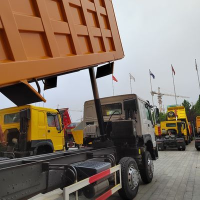 Caixa de carga de aço altamente carbono HOWO 10 rodas 380HP camião de descarga 20m3 para transporte de mineração