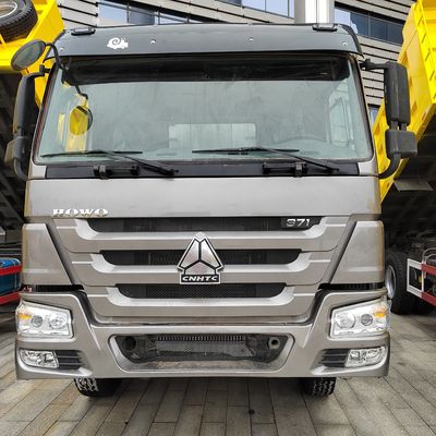 Euro2 Sinotruk HOWO 375HP 8*4 Caminhão de descarga Estilo de elevação frontal com &gt; 8L de capacidade do motor