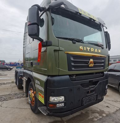 ZZ4257N3247E1H 31-40t Caminhão pesado usado com tanque de combustível de 1000L e assento de suspensão pneumática