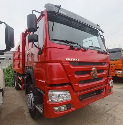 Pneus Caminhão de descarga usado industrial com chassi Sinotruk e sistema de direção hidráulica
