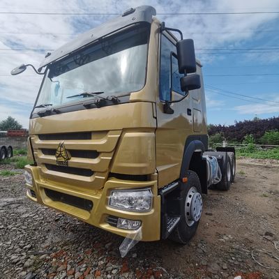 Capacidade de 400L Tanque de combustível de transmissão manual HOWO camião tractor com assento de suspensão pneumática