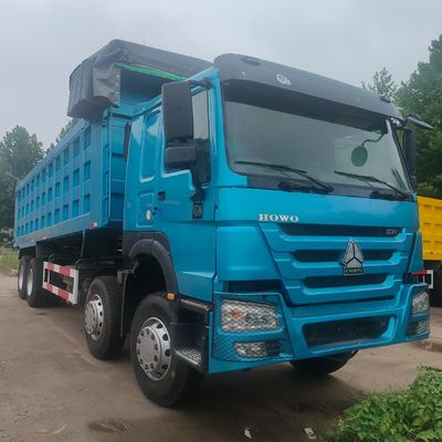 6 meses Serviço pós-venda Caminhão pesado HOWO 8X4 Com caixa de carga de aço carbono
