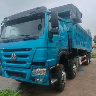 6 meses Serviço pós-venda Caminhão pesado HOWO 8X4 Com caixa de carga de aço carbono