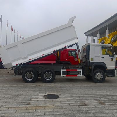 Pneus certificados ECE camião pesado HOWO camião de descarga veículo usado com capacidade de motor de 4-6L