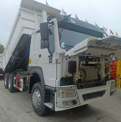 Caminhão de segunda mão HOWO com sistema de direção hidráulica Diesel e sistema elétrico