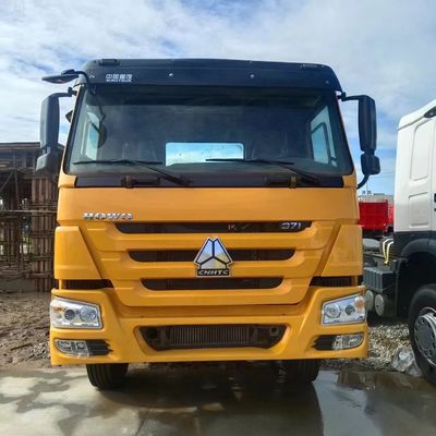 Material da caixa de carga de aço carbono 2024 Heavy Duty HOWO Diesel Truck Head com tanque de 600L