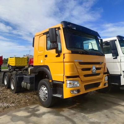 Certificado GCC ZZ4257N3247E1H Heavy Duty HOWO 6X4 Truck Tractor com tanque de combustível de 400L