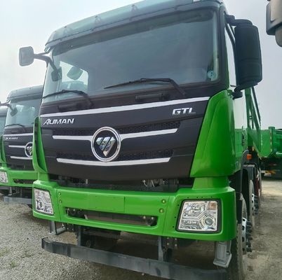 Material de caixa de carga de aço carbono personalizado Foton Ouman 12 rodas camião de descarga para mineração