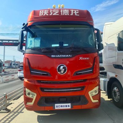 Caixa de carga de aço carbono caminhão-trator diesel Delong X6000 com 1000L assento de suspensão pneumática